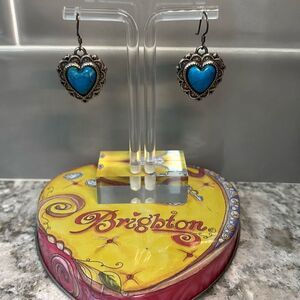 Brighton Southwest Dream Spirit heart dangle earrings French wire w/tin